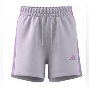 Adidas Women's Athletic Shorts 3 stripes multi sport shorts lavender purple XL